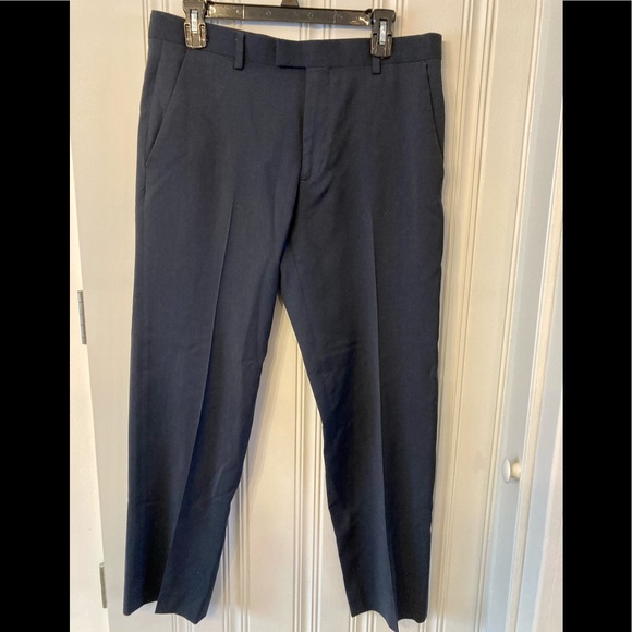 Banana Republic Other - Banana Republic Wool Tailored Slim Fit Dress Pants, Navy, 32x30.